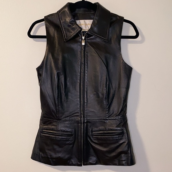 Margaret Godfrey Leather vest - Picture 2 of 8